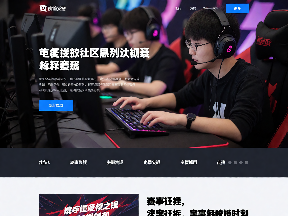 电竞爱好者社区热烈讨论赛事的精彩场景
